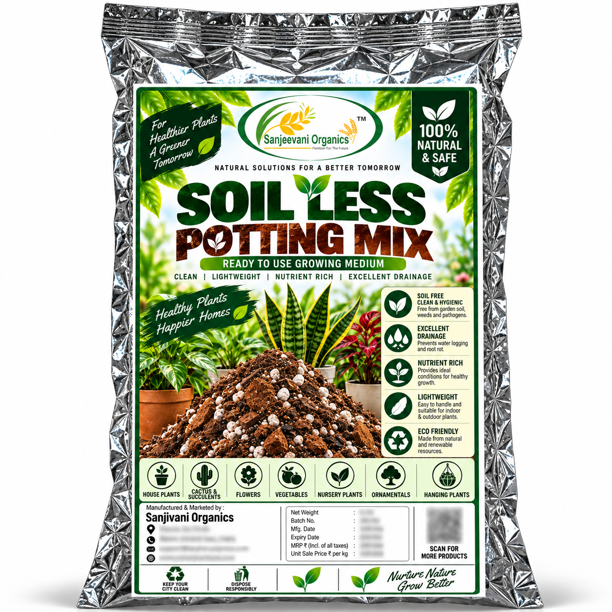 soilless potting